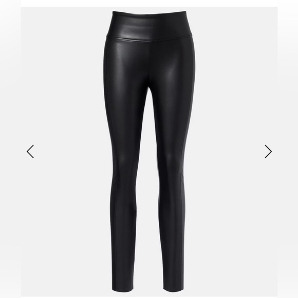 Wolford Pants - WOLFORD Women's Black Faux Leather Leggings - US 6